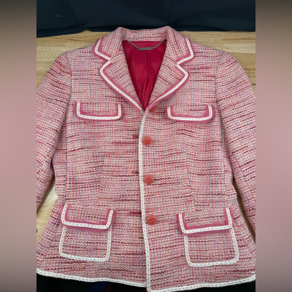 Elie Tahari Tweed Blazer Size XS